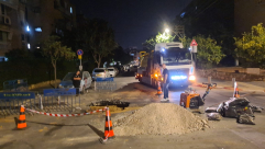 يافا: اغلاق شارع نوردو بعد ظهور حفرة كبيرة